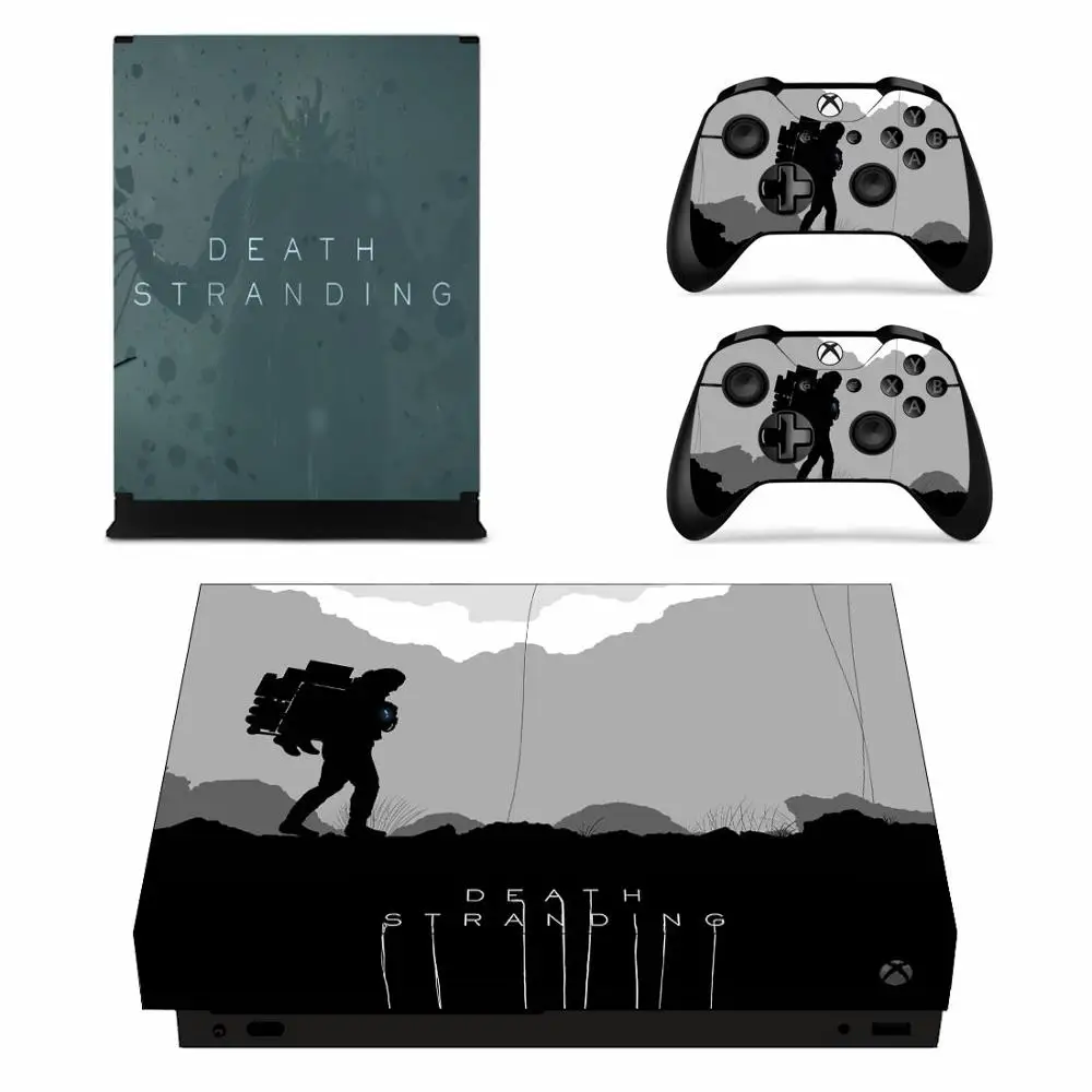 Наклейка на кожу для Xbox One X консоль и 2 контроллера для Xbox One X виниловая наклейка