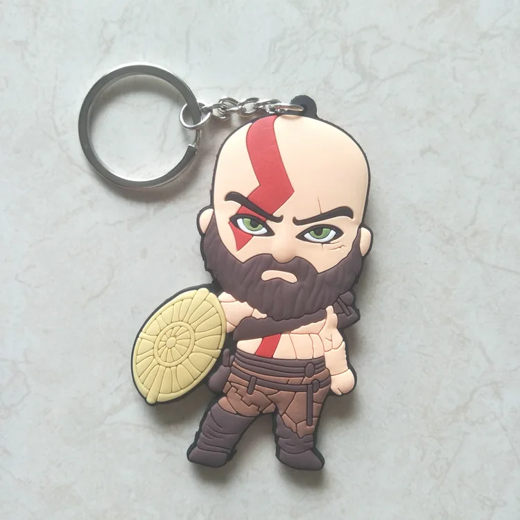 Игра Бог войны брелок игрушки Кратос голова и он призрак Спарты оружие лезвие героического металла брелок pandent игры фанаты игрушки - Цвет: 6