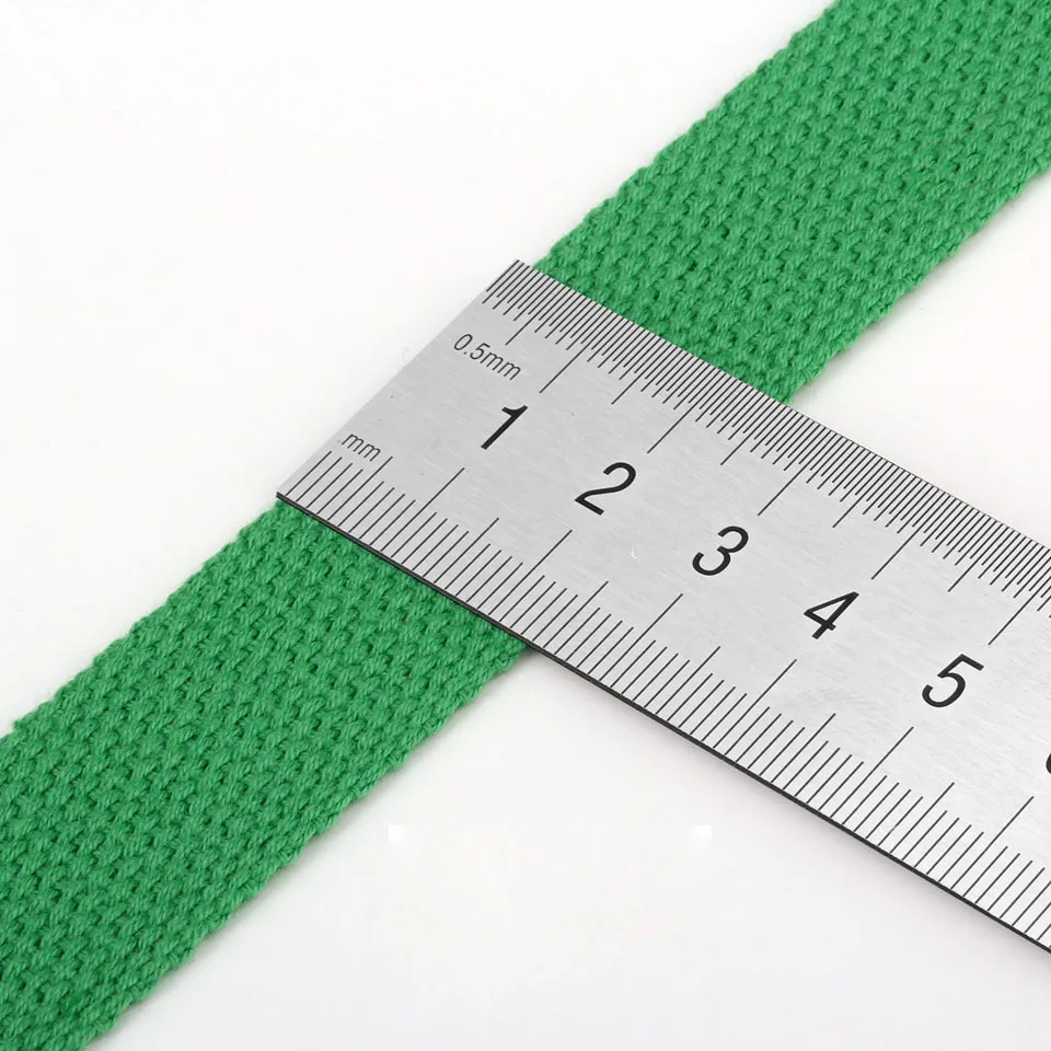 5 Yards 25mm 1" Polyester Cotton Canvas Webbing Backpack Belt Accessories 1.2mm-1.5mm Thickness Bag Strap Sewing Ribbon