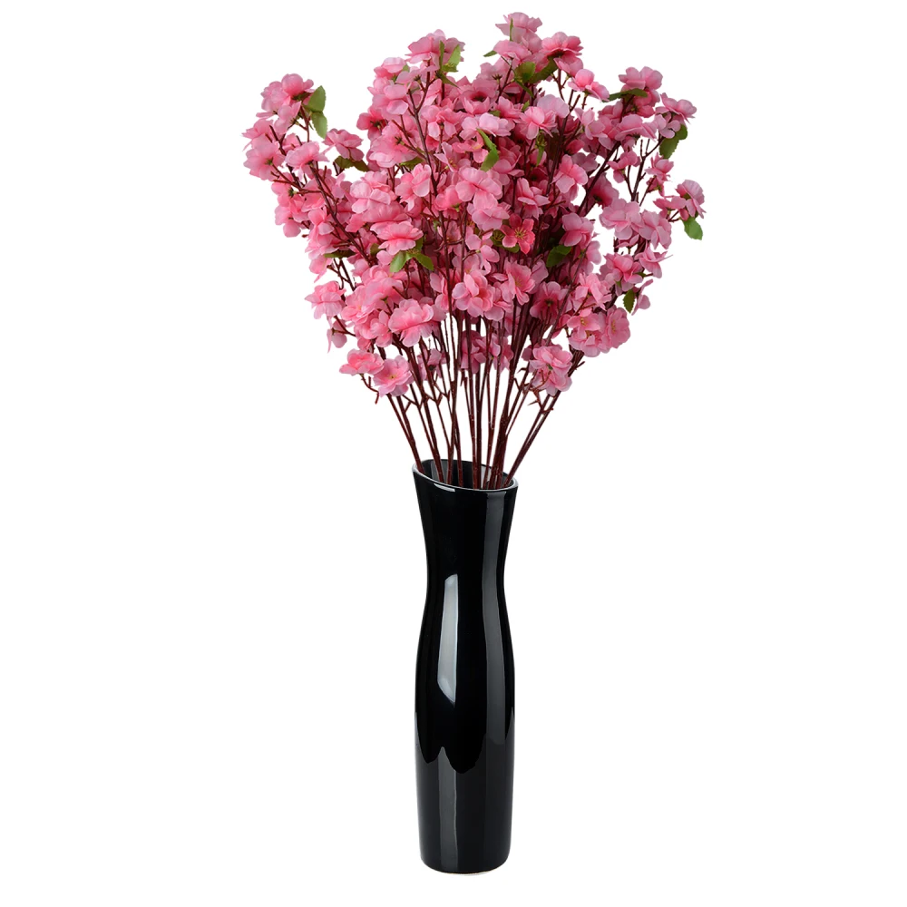 

Simulation Artificia Flowers Cherry Spring Plum Peach Blossom Branch Silk Flower Tree Fake Flowers Plant Household Wedding Decor