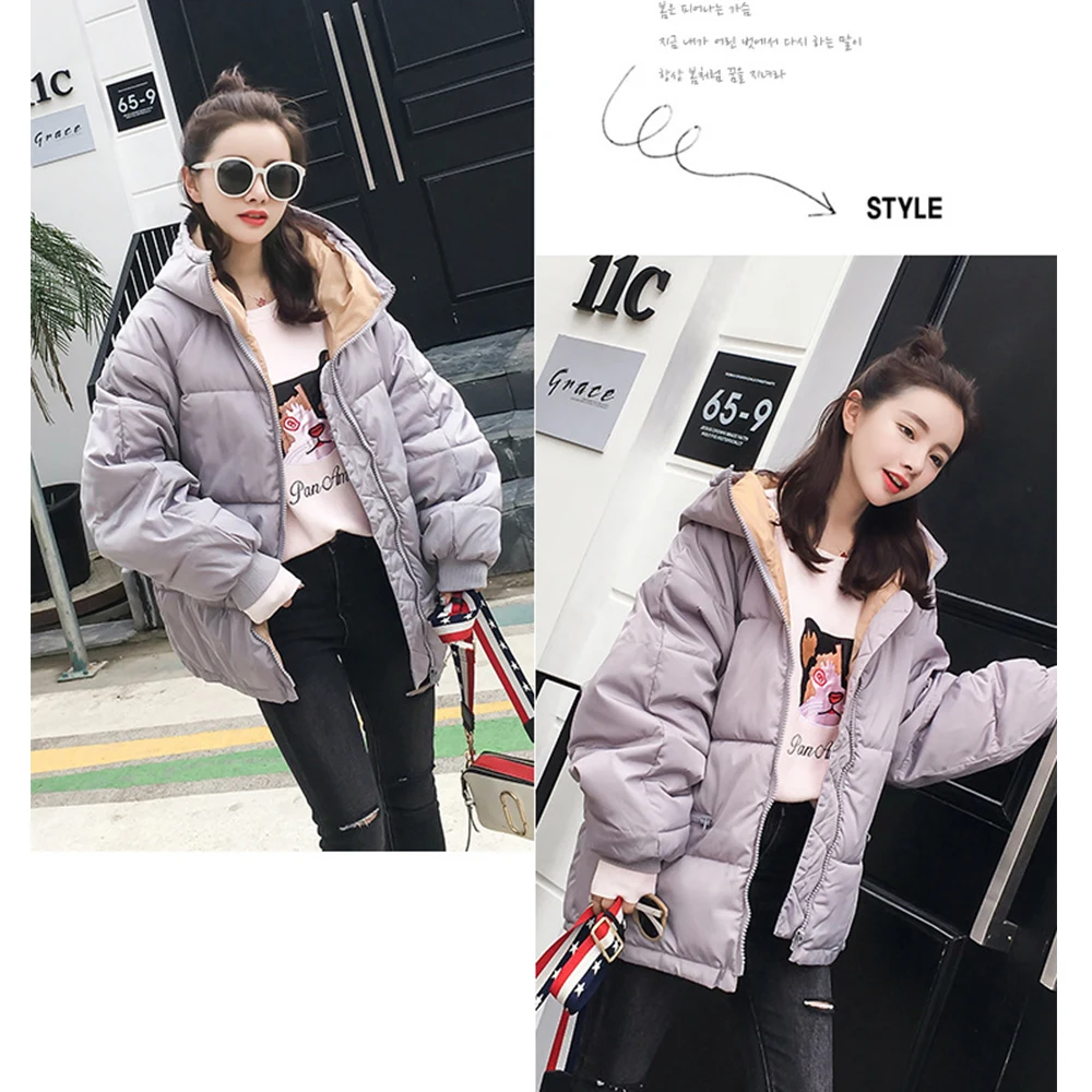 Ladies Parkas Windbreaker Winter Coat Women Outwear Cotton Cotton-padded Coats Fashion Clothes Hooded Parkas Warm Parkas