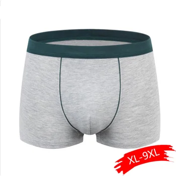 

Plus Size Male Underwear 4 Pcs/lot Men Underwear Boxers Shorts Cotton Cuecas Boxer Men Solid Underpants Man Boxer Large XL-9XL