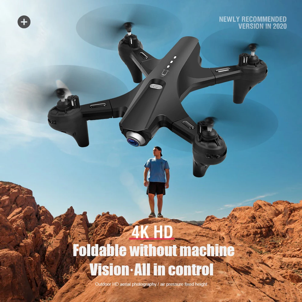 

2.4GHz Toy RC Drone WIFI FPV Trajectory Flight One Key Return Professional Headless Mode Mini Foldable Quadcopter Altitude Hold