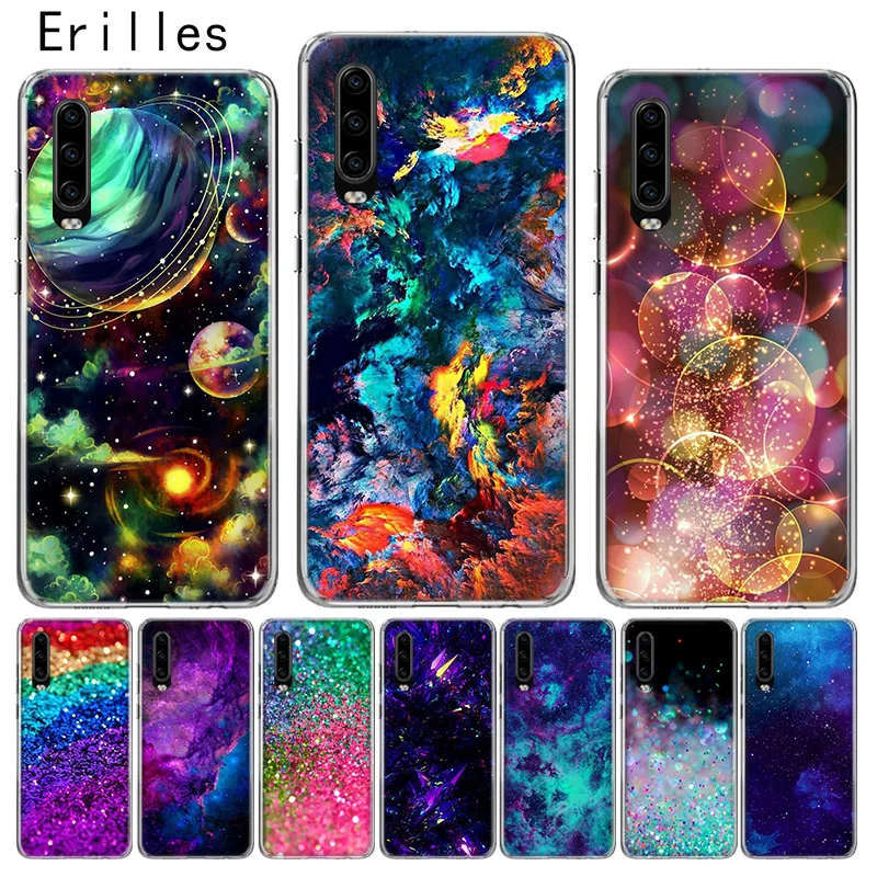 

Erilles Glitter Case For Honor 10 lite Cover For Huawei 8X 9X 20 lite 20i V20 Soft Shell Y5 Y6 Y7 Y9 2019 Shell