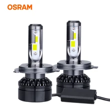 Лампа Ксеноновая Osram турбо светодиодный H4 Мини Автомобильный светодиодный фары для H4 высокий низкий пучок светодиодные лампы для авто h4 25 Вт светодиодный налобный фонарь 9003 1 пара