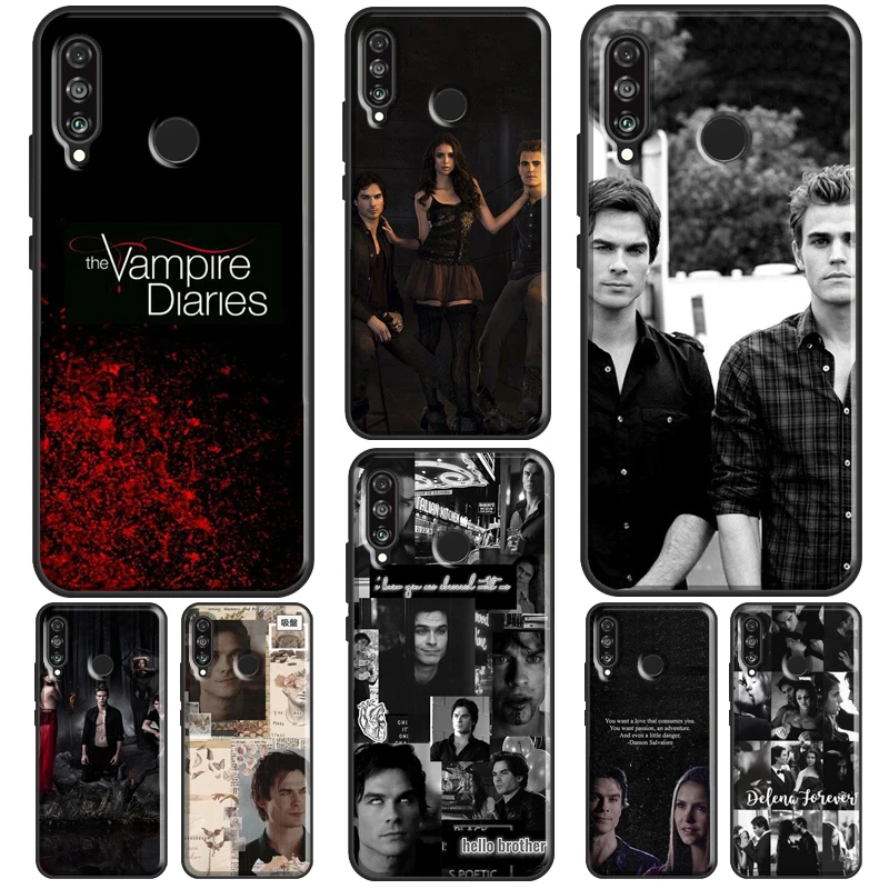 Custodia In Silicone Vampire Diaries Serie Tv Per Huawei P30 P40 P20 Lite Mate 10 20 Pro P Smart 2019 Z 2021 Cover Per Telefono