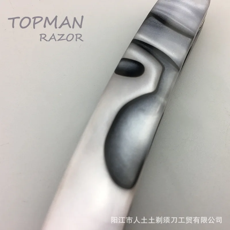 Black And White Razor Shaving Knife Hairdressing Scraper Haircut Razor Haircut Knife Shaving Sweat Knife G1105 4