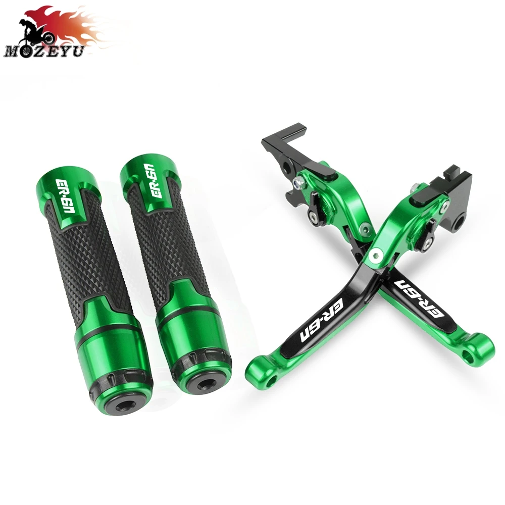 Для KAWASAKI ER6N ER-6N 2006-2008 2007 Мотоцикл Регулируемый складной тормозной рычаг сцепления и рукоятка ручки er6n ER 6N Handbar