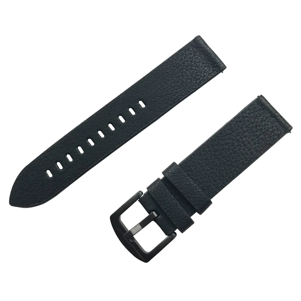 Высококачественный кожаный ремешок для часов для samsung gear S2/S3 Frontier Galaxy Watch Active/Active 2 сменный ремешок для часов черный/коричневый