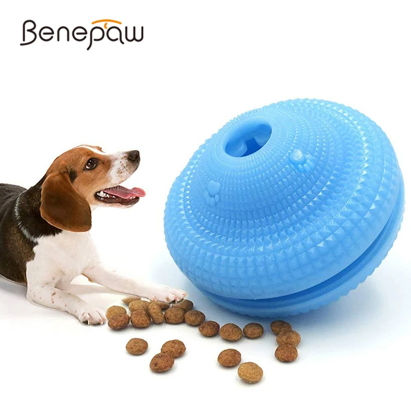 Benepaw Bite Resistant Iq Treat Dog Ball Interactive Food Dispensing Pet  Chew Toys For Small Medium Large Dogs Teeth Cleaning - Dog Toys - AliExpress