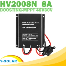 MPPT Солнечный контроллер заряда водонепроницаемый 8A солнечная панель регулятор для 48 в 60 в свинцово-кислотная и литиевая батарея IP67 повышающее зарядное устройство