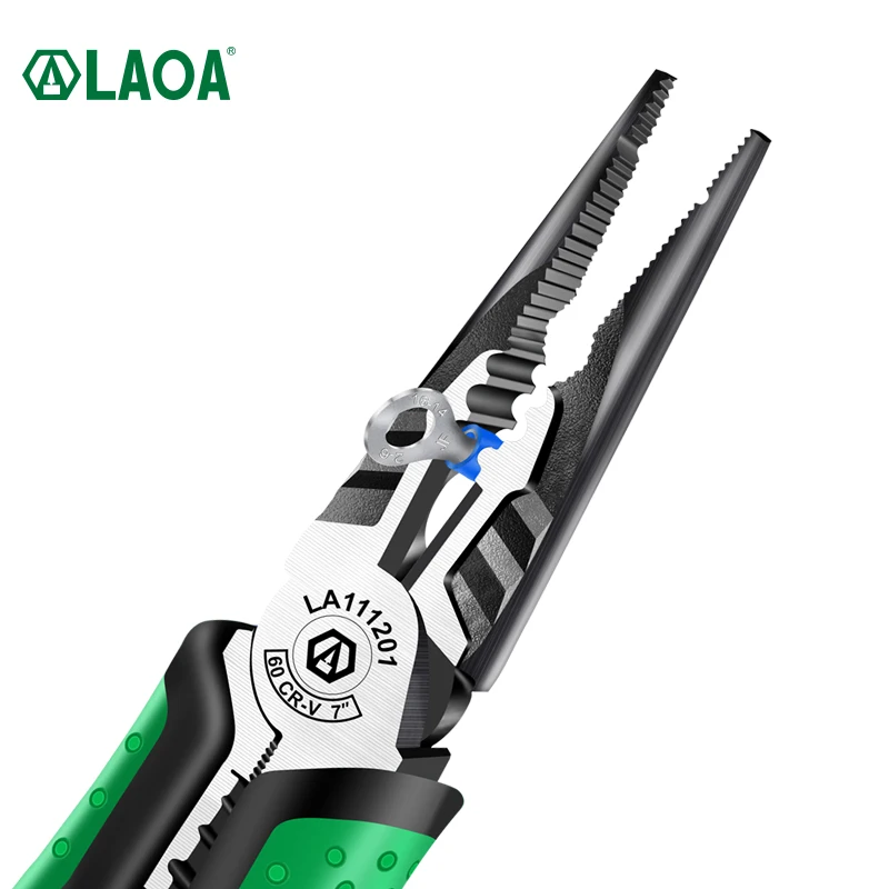 LAOA Multifunction Pliers Set Industrial Grade Wire Cutters/Long Nose/Diagonal Nose Pliers CR-V High hardness and durability universal pliers,hand tools,multifunctional pliers,multifunctional tools,wire cutter,wire cutting pliers,wire pliers,cutting pliers,carbon steel pliers,wire stripping pliers,stripping pliers,wire stripper,mini wire stripper,mini wire cutter,mini pliers,knife pliers,punch pliers,hog ring plier,circlip pliers,locking ring pliers,crimping pliers,crimping tool,crimping tools,hugging blanket,adhesive pump pliers,water pump pliers,surgical forceps
