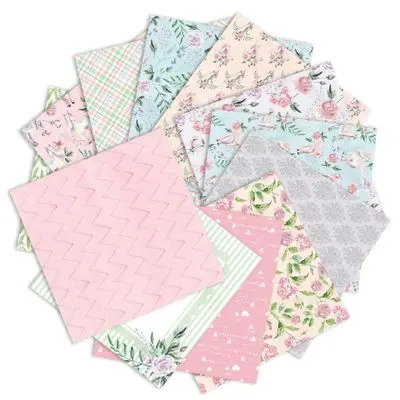 12sheet withoutcover 12or24 листы любовь и цветы для скрапбукинга бумажные оригами художественный фон изготовление бумажных карточек DIY записная книжка - Цвет: 12sheet withoutcover