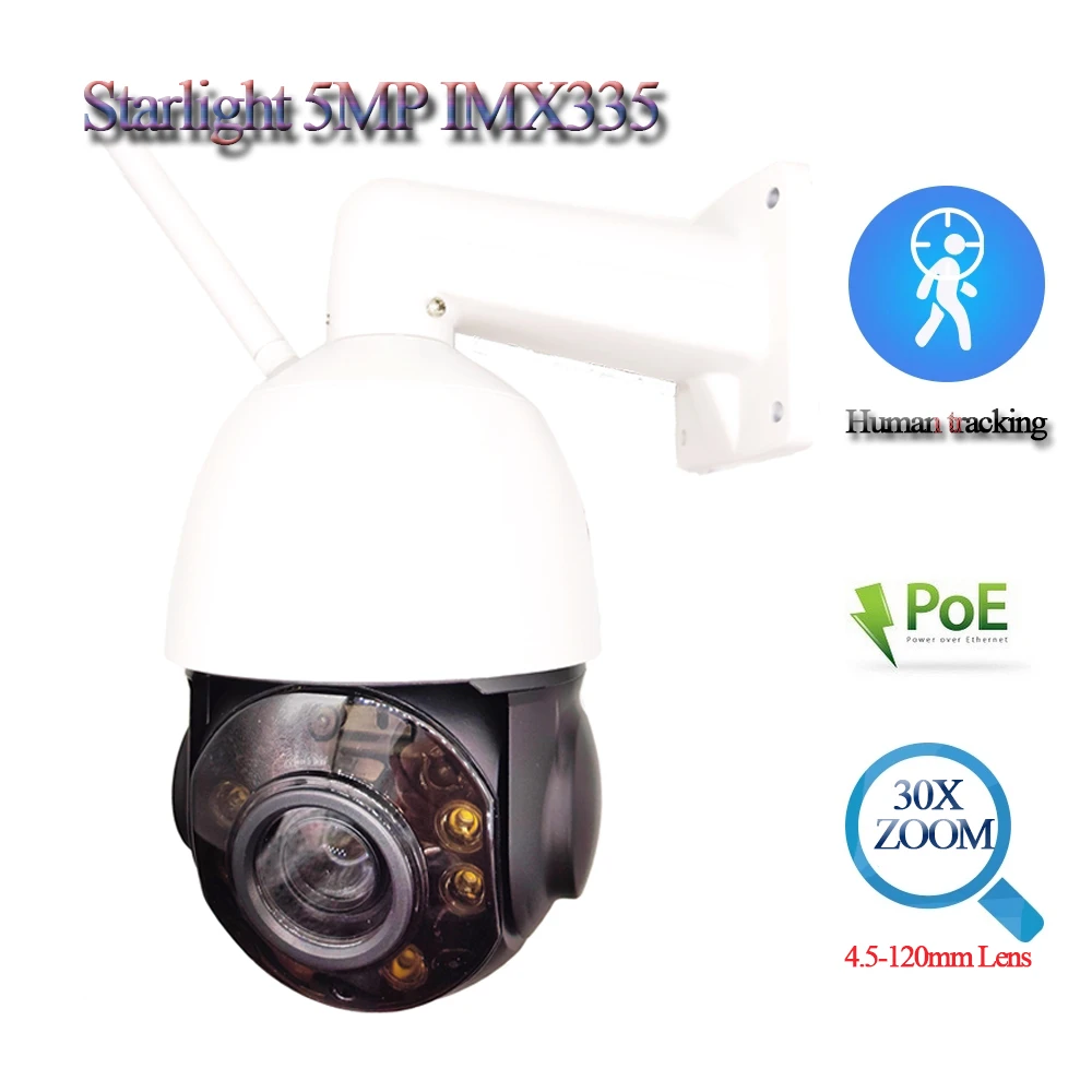 SONY starlight 307 Wireless 1080P 20x zoom PTZ speed dome ip camera SD slot p2p