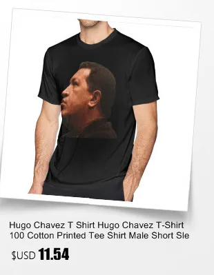 Hugo Chavez/футболка, Патриа, светская о-Муэрте, футболка, 100 хлопок, 5x футболка, Мужская забавная Повседневная футболка с коротким рукавом