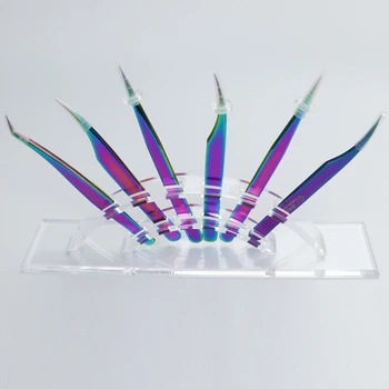 

Eyelash Tweezers Storage Holder Eyelash Extension Eyebrow 6 Holes Tweezers Scissor Rack Acrylic Holder Stand Beauty Makeup Tools