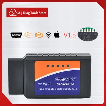 

Pratical Code Reader Tool Car Accessories Ethernet To OBD Chip OBD2 WIFI ELM 327 Auto Tools Professional Diagnostic Scanne