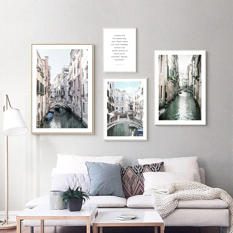Постер Венеция Италия цитта su tela architettura paesaggio stampa arte murale pittura immagine decorativa nordica decorazione