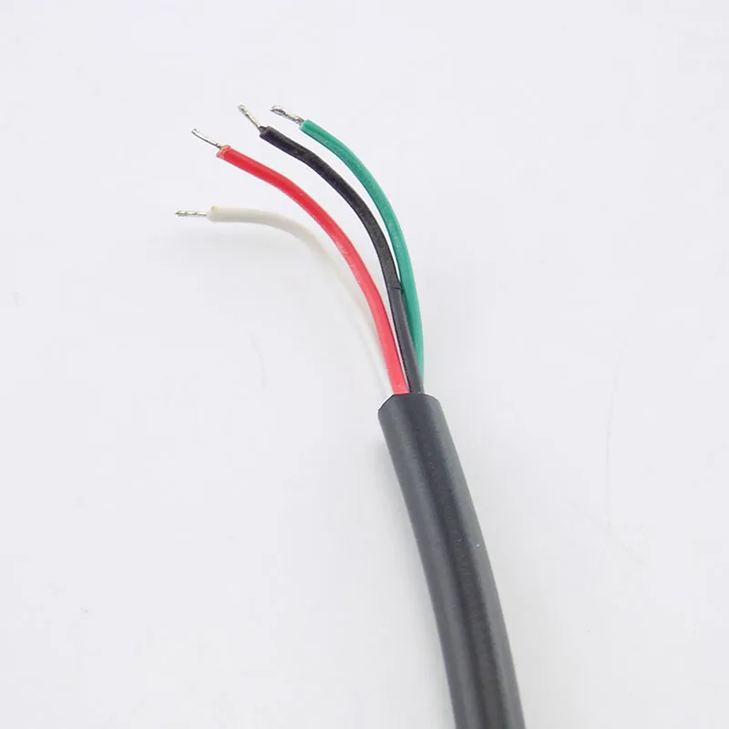 0,3/1/2 M DIY Micro USB A входящий штекер 4 Pin кабель для передачи данных, кабель разъем удлинителя Питание адаптер для usb-вентилятор устройств K08