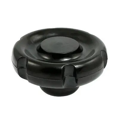 

Female Threaded Screw On Type M12 75mm Diameter Corrugated Knob Black