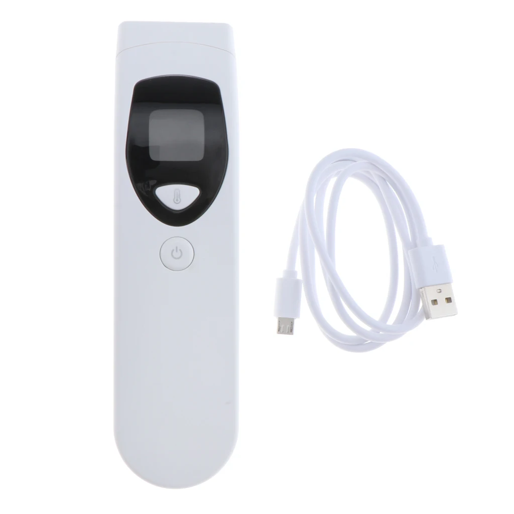 

Portable Baby Forehead Infrared Thermometer Ear Temperature USB Charge Accurate Forehead Object Thermometer Backlight