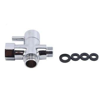 

Toilet Water Divider High-quality Water Separator Electroplating Switch Three-way Angle Valve Changeover Valve For Bathroom