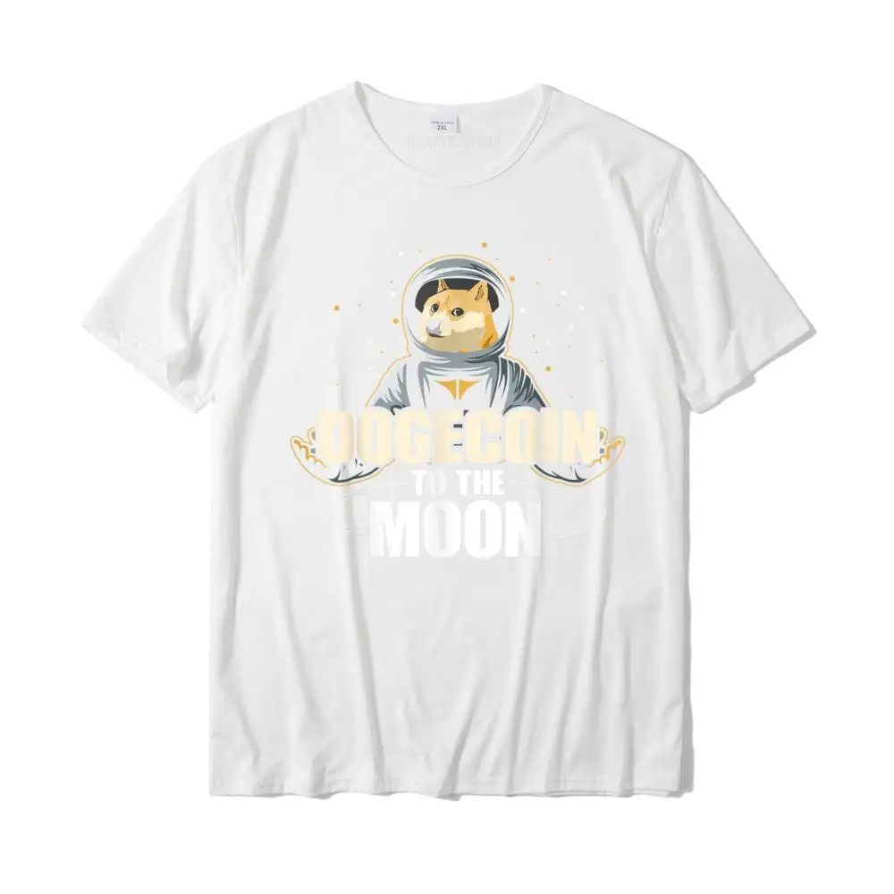 Group Crewneck Top T-shirts Autumn Tops Tees Short Sleeve 2021 New 100% Cotton Custom Sweatshirts Normal Men Top Quality Dogecoin To The Moon Funny Crypto Cryptocurrency T-Shirt__MZ16783 white