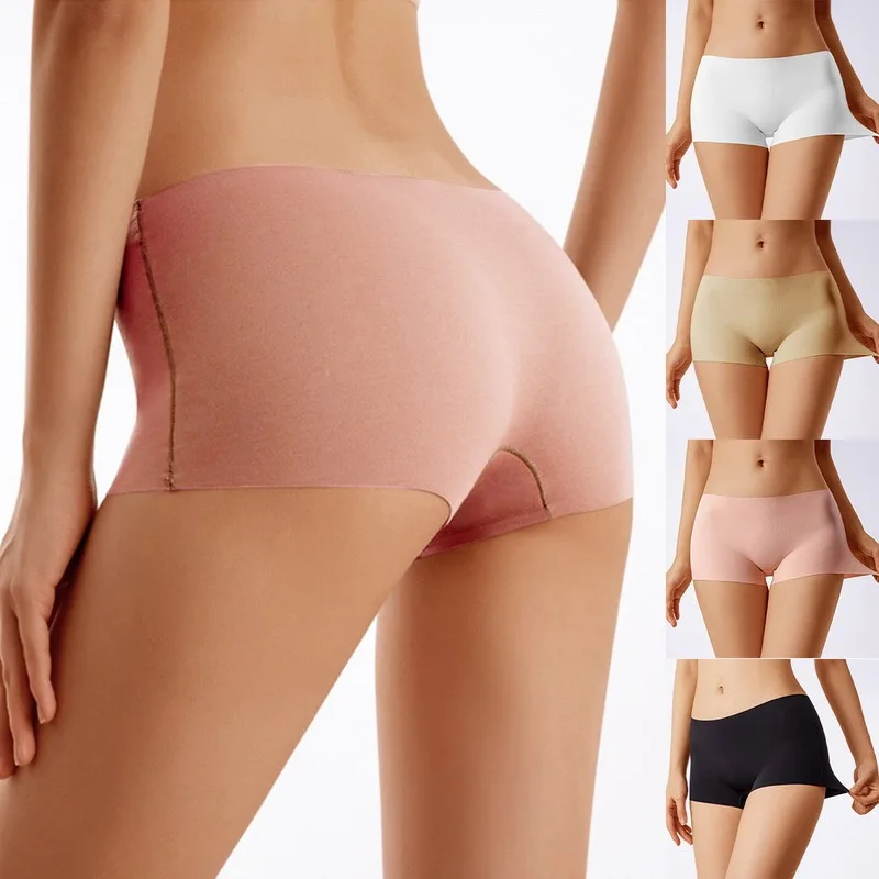 Safety Shorts Plus Size High Waist Elastic Under Skirt With Pockets Female Push Up Thin Lace