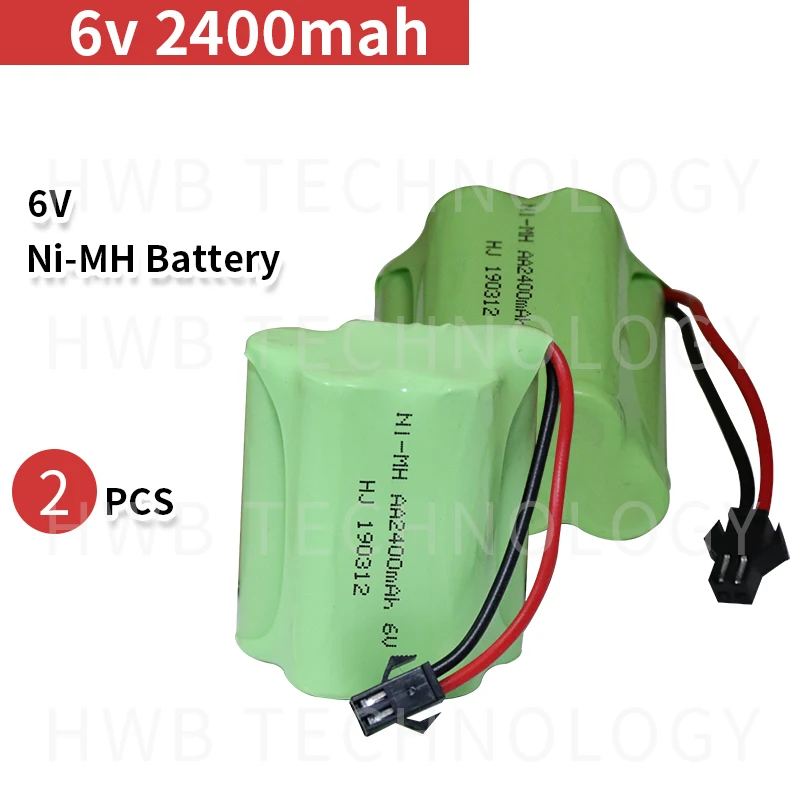 Batteria 7.2V 2400mAh Ni-MH AA attacco JST RC con Cavo USB (Nuovo e nell'imballaggio originale