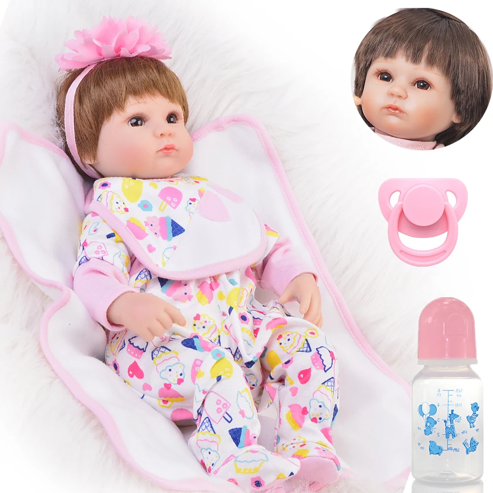 Npkколлекция Bebes куклы reborn Младенцы Мягкие силиконовые 18 дюймов 42 см магнитные милые реалистичные милые игрушки для мальчиков и девочек bonecas