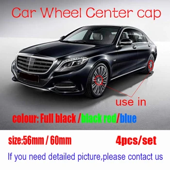 

4pcs 56mm 60mm logo car emblem Wheel Center Hub Cap auto Rim refit dust-proof badge covers sticker styling BC