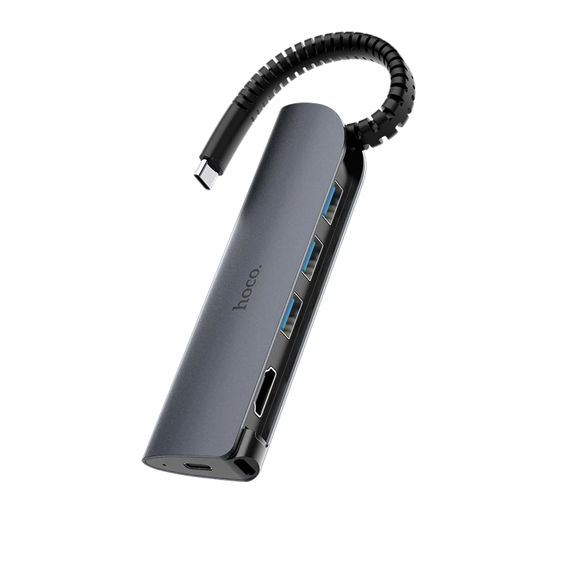  HOCO 5in1 USB Converter Docking Station USB Type C to HDMI USB 3.0 PD Hub Adapter for MacBook Pro i