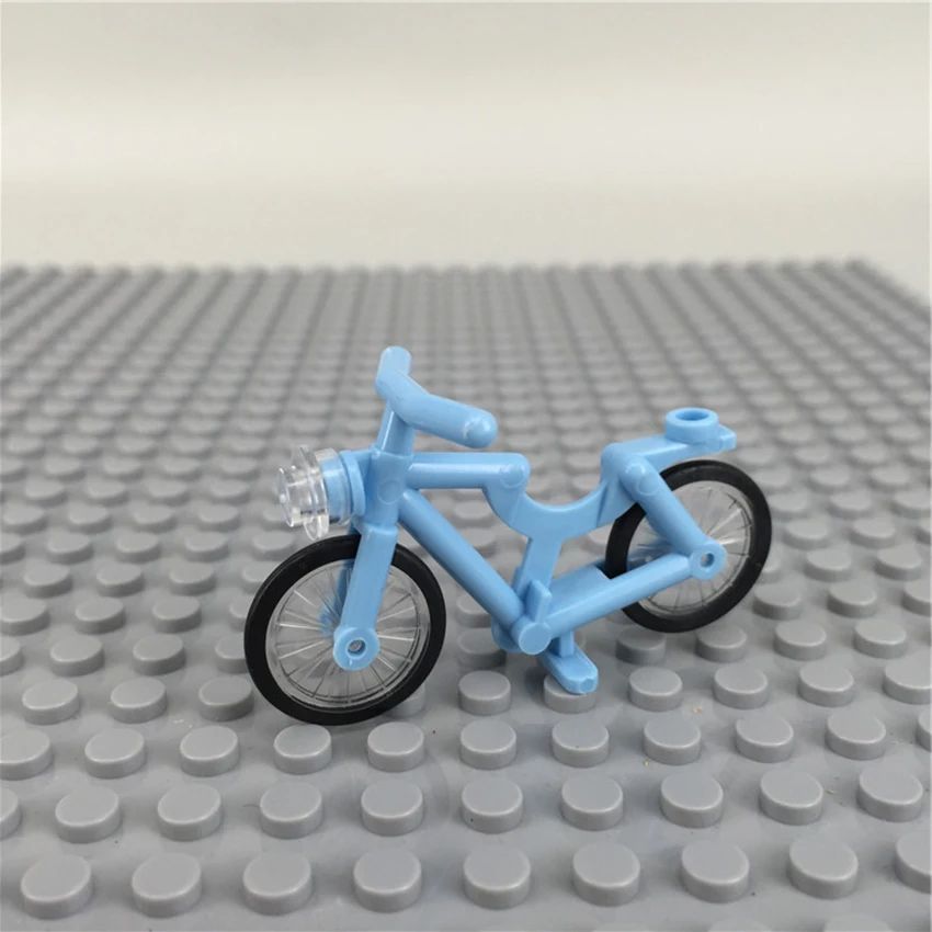 Single Legoingly Figure Accessories Building Block MOC Bicycle Bike Kit Brick Child DIY Toy Gift (6)