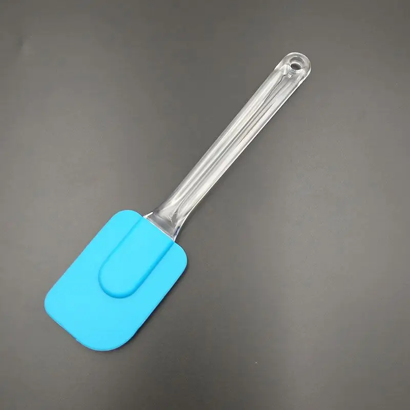 1pcs blue Инструменты для выпечки, лопатка для торта, лопатка для выпечки, совок для выпечки, скребок для крема, крема, миксер, Миксер Для Мороженого, кухонный силиконовый лопатка для крема - Цвет: 1pcs blue