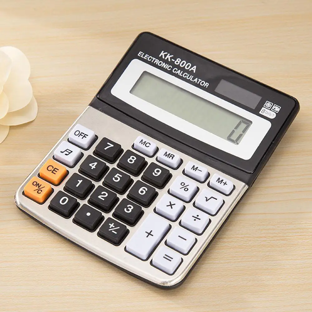 1pcs Office Commercial Calculator Calculate Tool Battery Powered 8 Digit Electronic Portable hot sale newest | Компьютеры и офис