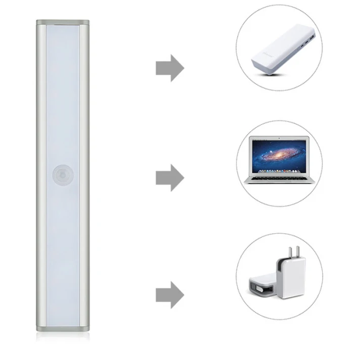Sensor de Movimento Luzes sem Fio Regulável para Armário Luz do Armário Escada Corredor 20 Led Ghs99 9 Luzes para Armários