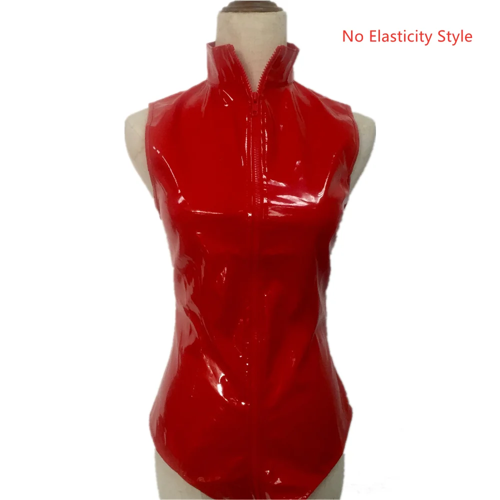 Sexy Black And Red PVC Leather Two Piece Red Vinyl Bodysuit For Women  Perfect For Summer Parties And Clubbing From Xiahuaguo, $13.52