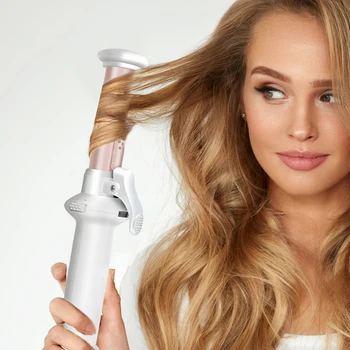 

Mini Cordless Hair Curler USB Charging Curling Irons Tourmaline Ceramic Hair Curling Iron Waver Roller Wand for Women Men