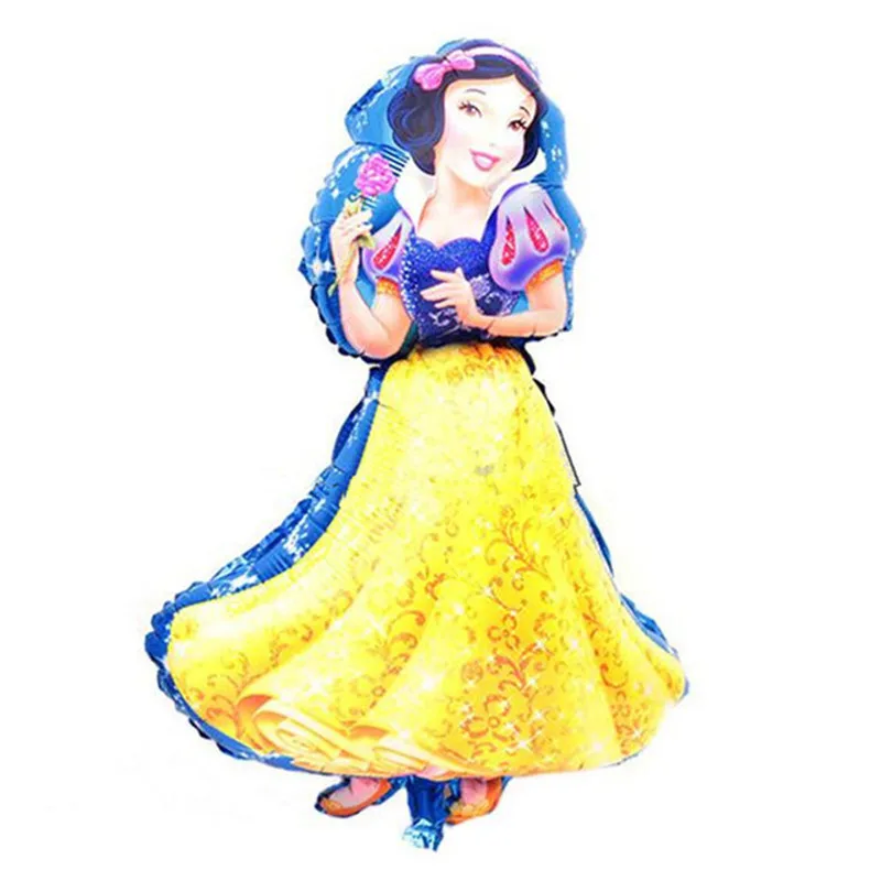1 шт 93 см* 55 см Холодное сердце Белоснежка Принцесса колокольчик алюминиевые шары с принцессой День Рождения Вечеринка трехмерные алюминиевые шары - Цвет: snow White-1pcs