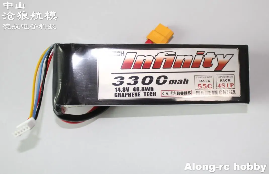 

RC 3D Airplane Hobby F3A F3D EDF RC Jet Plane Model RC Boat Part Infinity Li-Po Battery 4s 3300mah 4S1P 55C 14.8V3300mah 55C
