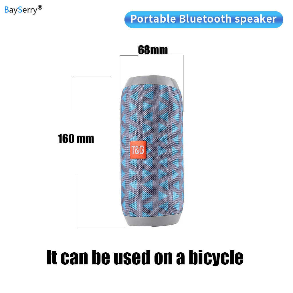 Портативная Водонепроницаемая беспроводная Bluetooth-Колонка TG117 сабвуфер для