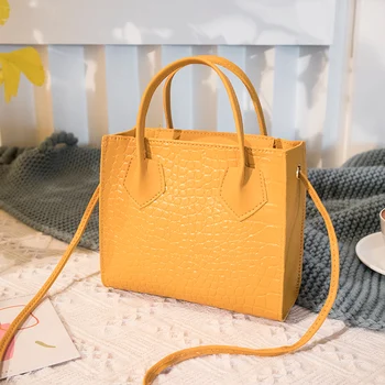 

2020 Fashion Trend Women Crocodile Pattern Crossbody Handbags Vintage Classic Solid Style Shoulder Bag Stylish Tote for Ladies