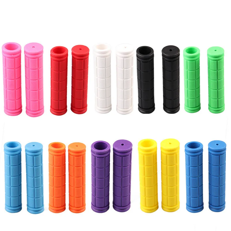 1 Pair Rubber Bike Handlebar Grips Cover BMX MTB Mountain Bicycle Handles Anti-skid Bicycles Bar Grips Fixed Gear Bicycle Parts