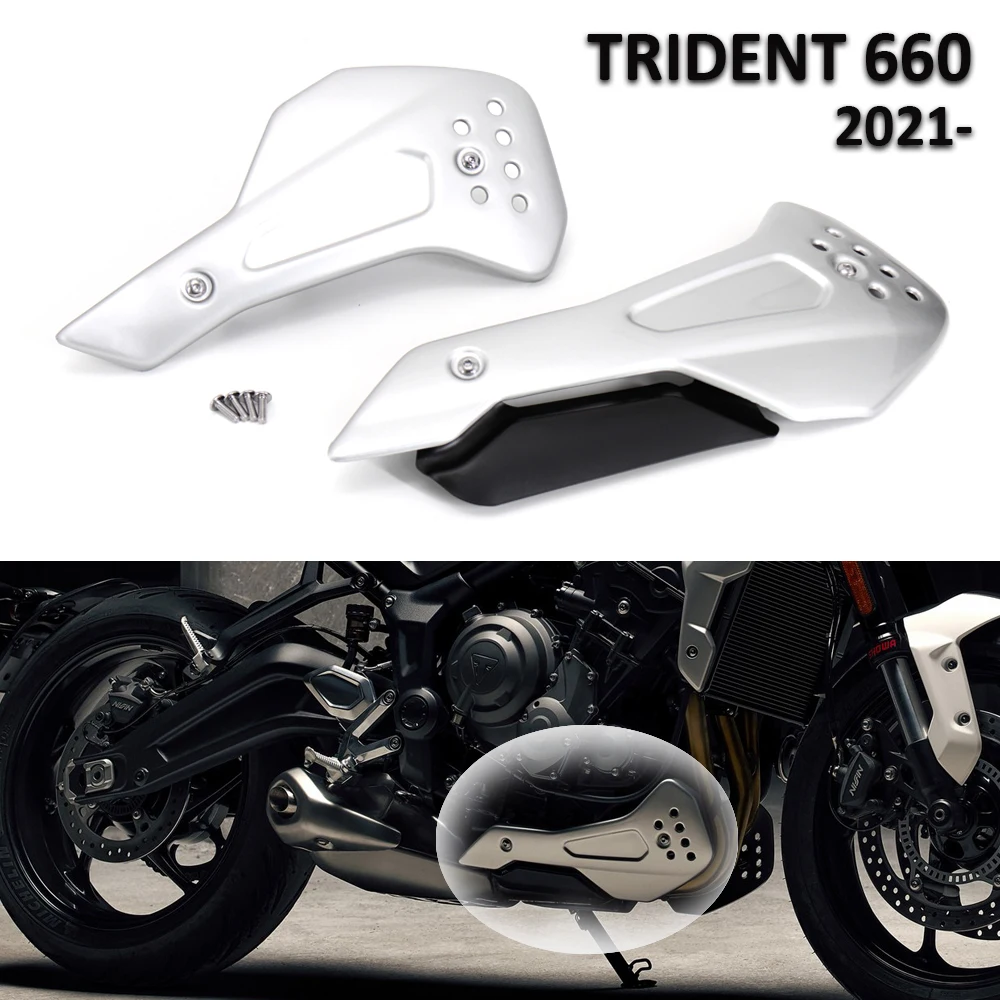 

New Motorcycle Lower Engine Spoiler Cowling Protection Fairing For Trident 660 Bellypan Belly Pan For TRIDENT 660 2021-