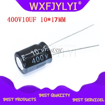 

10PCS Higt quality 400V10UF 10*17mm 10UF 400V 10*17 Electrolytic capacitor