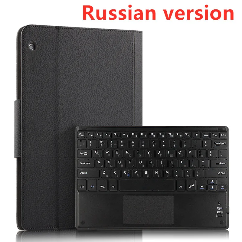 black Russian Чехол для lenovo Tab M10, Беспроводная Bluetooth клавиатура для TB-X605L X605 i TB-X505L F 10," из искусственной кожи, мягкий чехол с подставкой из ТПУ+ пленка - Цвет: black Russian