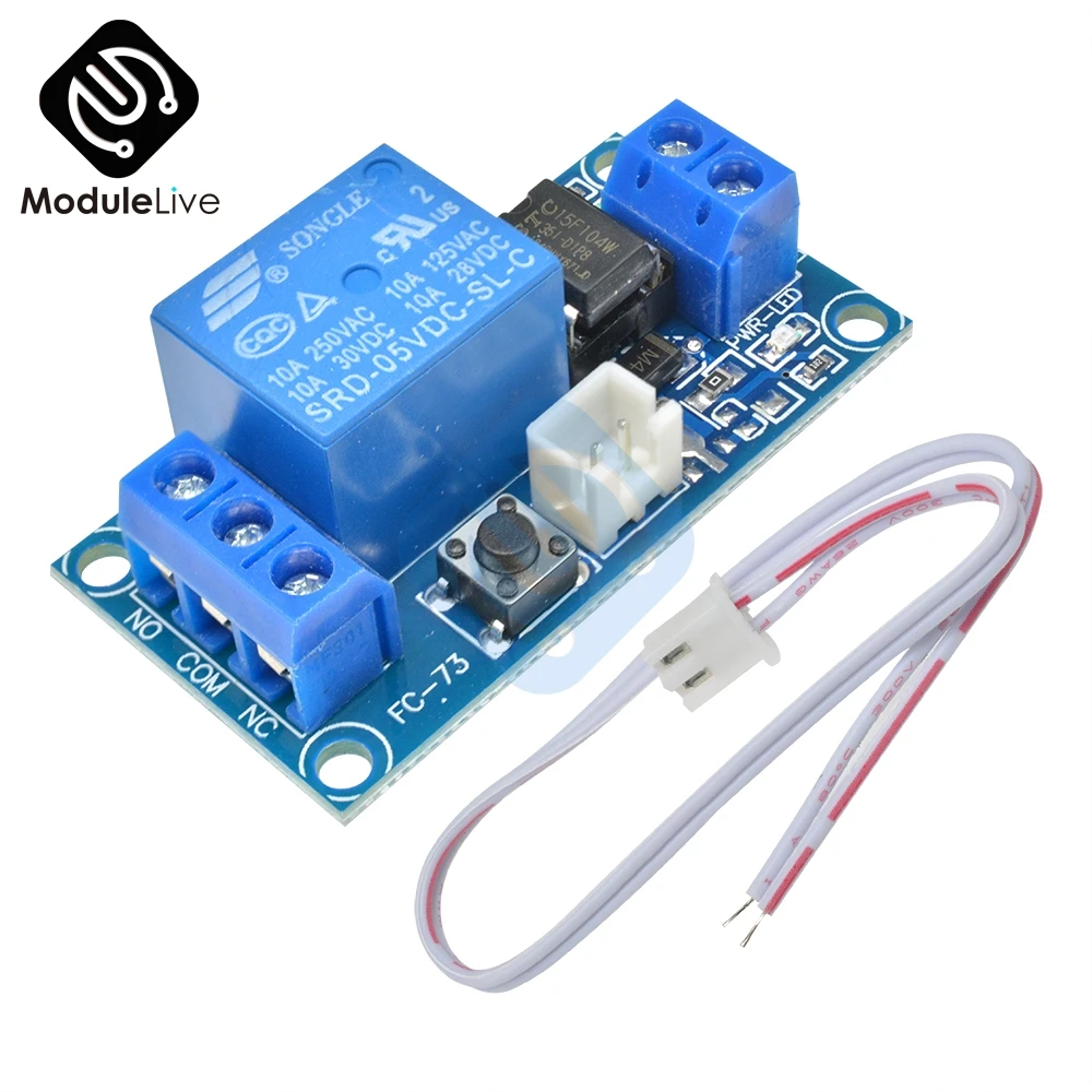 1Pcs NEW Module DC 5V 1-Channel NC Trigger Time Delay Relay Switch