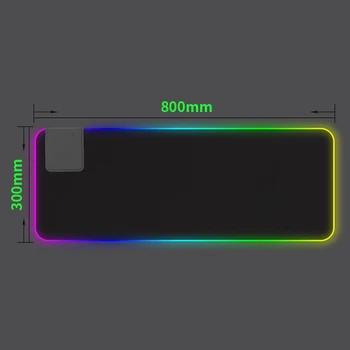 

LED Backlight Computer Mouse Pad Mat Gaming Mouse Pad Gamer Mouse Pad Large Mouse Pad with Wireless Charger