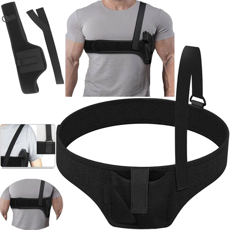 

Glock Holster Underarm Hidden Gun Shoulder Holster Tactical Handgun Airsoft Carry Pouch Bullet Clip Sleeve Glock 17 19 Holster