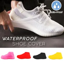 Waterproof Shoe Covers Cycling Rain Reusable Silicone Elastic Anti-Slip Protection for Outdoor FK88